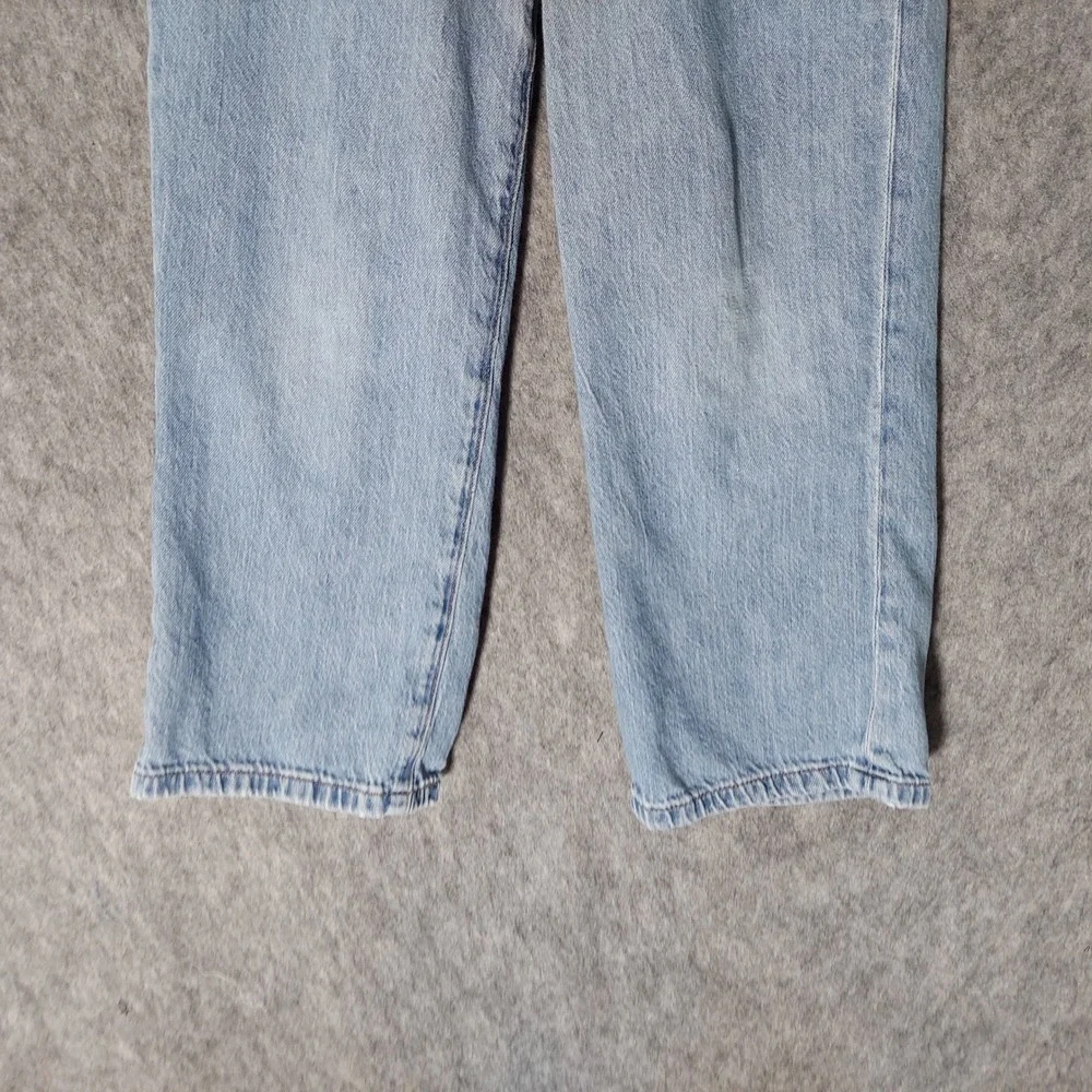 Abercrombie Kids Girls Baggy Jeans 5/6 Long Blue Streetwear Adjustable Waist